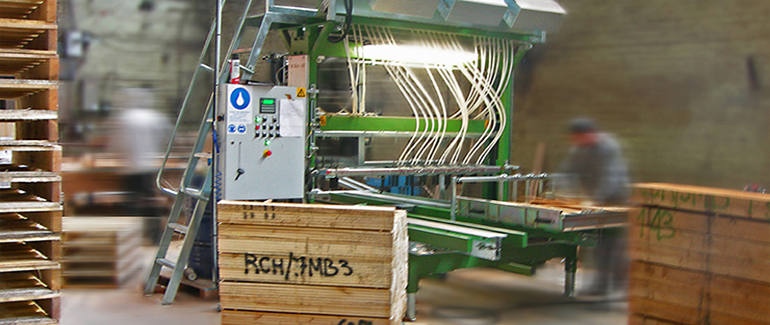 automated pallet packing case crate production